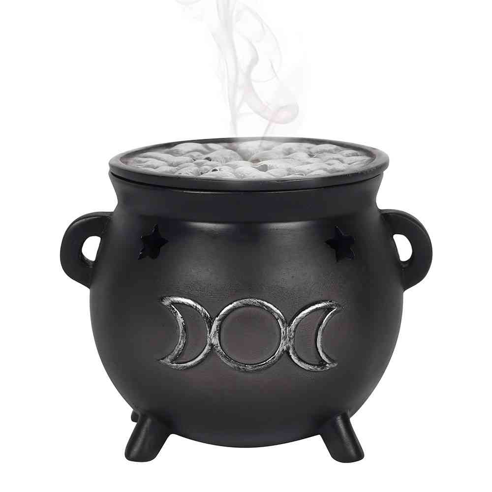 Something Different - Triple Moon Cauldron Porte-encens - Noir